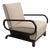 Art Deco Lounge Reclining Armchair, 1930s For Sale
