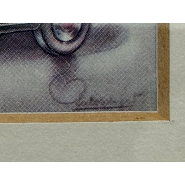 Miniature Volga Etching in Thick Off White Matte, Metal Framed For Sale - Image 11 of 12