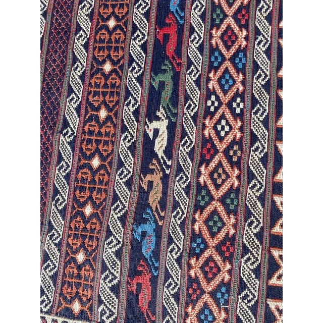 Vintage Azerbaïdjan Soukak Kilim Rug For Sale - Image 3 of 15