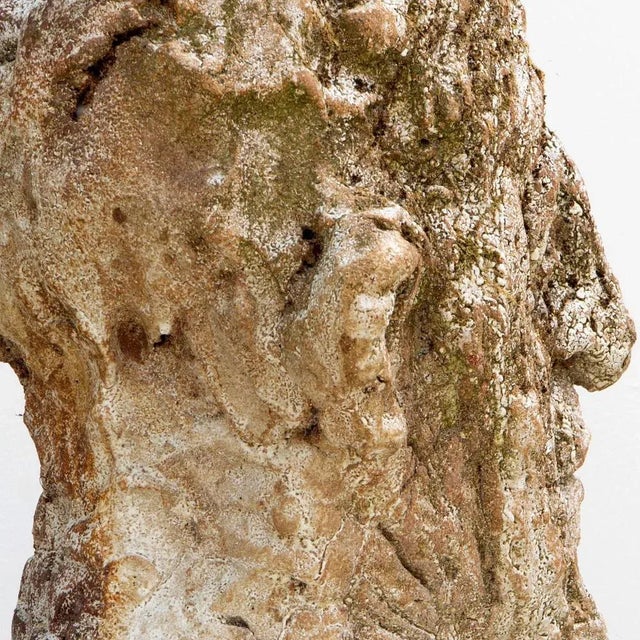 Óscar Aldonza Torres, Head Sculpture No 7, 2019, Red Stoneware with Shino Glaze For Sale - Image 15 of 18