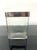 Mid-Century Modern Glass and Brushed Metal Flower Vase, Italy, 1970s For Sale - Image 3 of 9