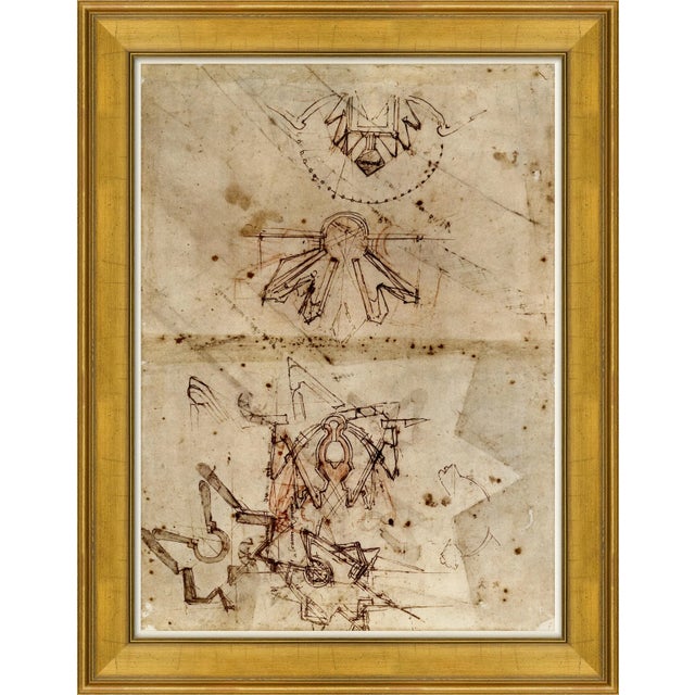 David Phoenix Schizzare I, Il Abbozzo, Disegnare & Schizzare II Framed Art Prints - Set of 4 For Sale - Image 4 of 6