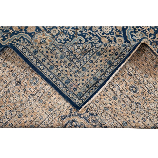 Traditional Early 20th Century Breathtaking Antique Persian Tabriz Rug 12 X 19 For Sale - Image 3 of 13