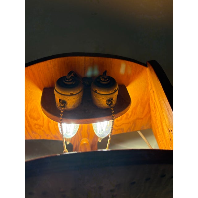1950s/60s Handmade Western Folk Art Lamp For Sale - Image 4 of 6