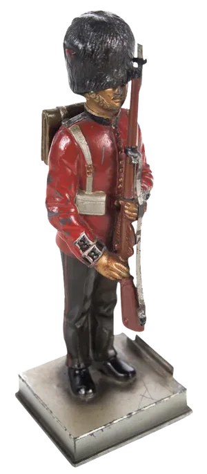 Vintage British Guard Lead Figurine Lighter