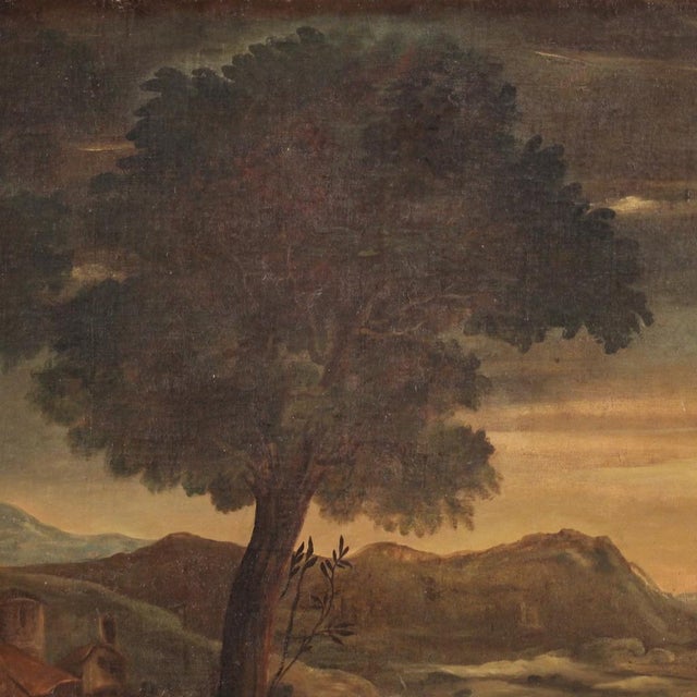 Italian Artist, Landscape, 1750, Oil on Canvas, Framed For Sale - Image 12 of 16