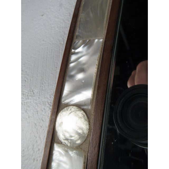 1960s Mid-Century Modern Arched Wall Mirror with Shelf For Sale - Image 9 of 12