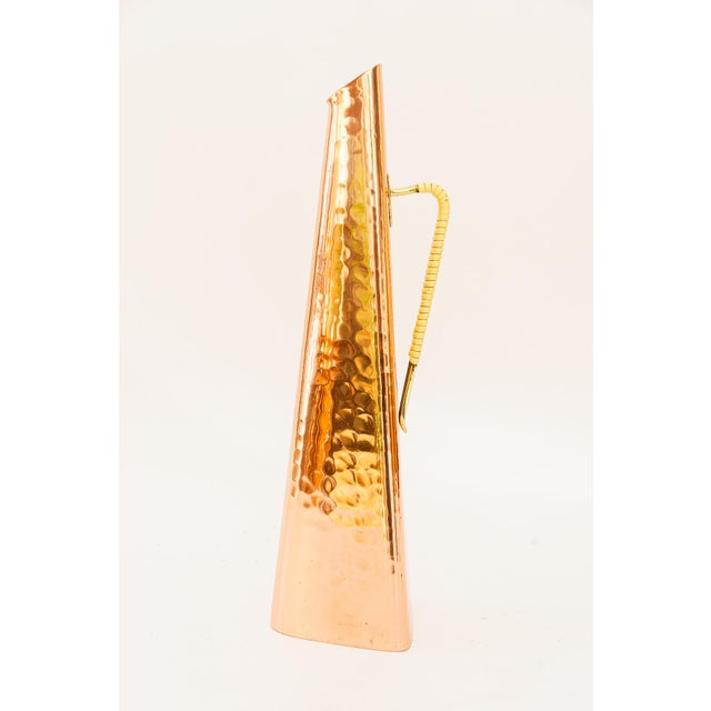 Copper Hammered Copper Vase, Vienna, 1950s For Sale - Image 8 of 8