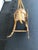 Mid-Century Modern Vintage 1960 Franco Albini Style Italian Mid Century Modern Bentwood & Rattan Cane Rocking-Horse For Sale - Image 3 of 5