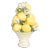 Vintage Italian Majolica Lemons & Flowers Topiary Centerpiece For Sale