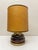 1970s Mid-Century Modern Double Bubble Brown Glass Table Lamp, Italy, 1970s For Sale - Image 5 of 11