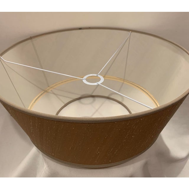 Natuzzi Metal and Silk Modernist Lamp with Shade Chairish