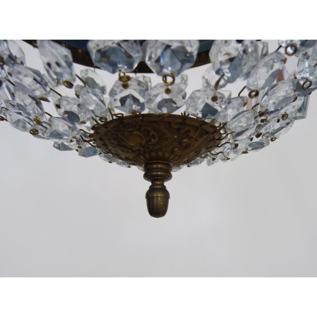 Vintage Two-Light Crown-Shaped Ceiling Light, 1960s For Sale - Image 6 of 8