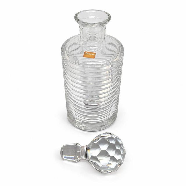 Crystal Whisky Bottle and Glasses from Baccarat, Set of 6 For Sale - Image 8 of 9