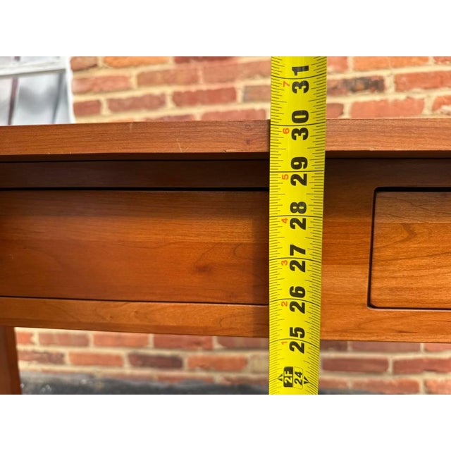 Late 20th Century Ethan Allen American Impressions Art & Craft Mission Style Cherry Sofa Hall Table. Console Table For Sale - Image 16 of 17