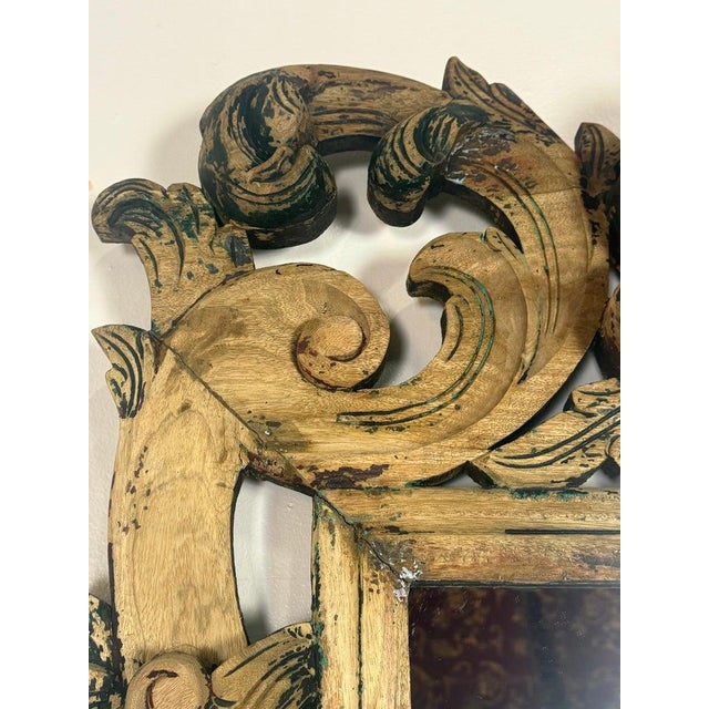 Antique Italian Wall Mirror, Vintage Elegance From the 20th Century For Sale - Image 10 of 15