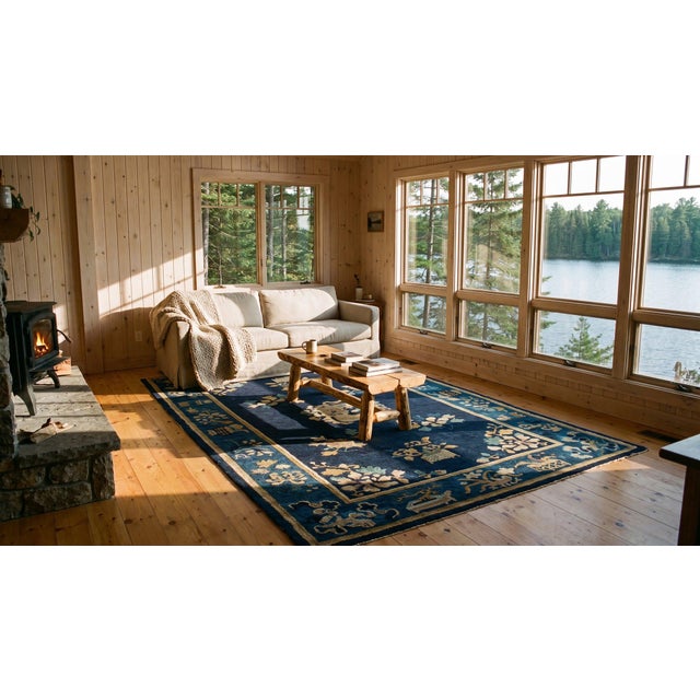 Early 20th Century Chinese Peking Rug For Sale In New York - Image 6 of 8