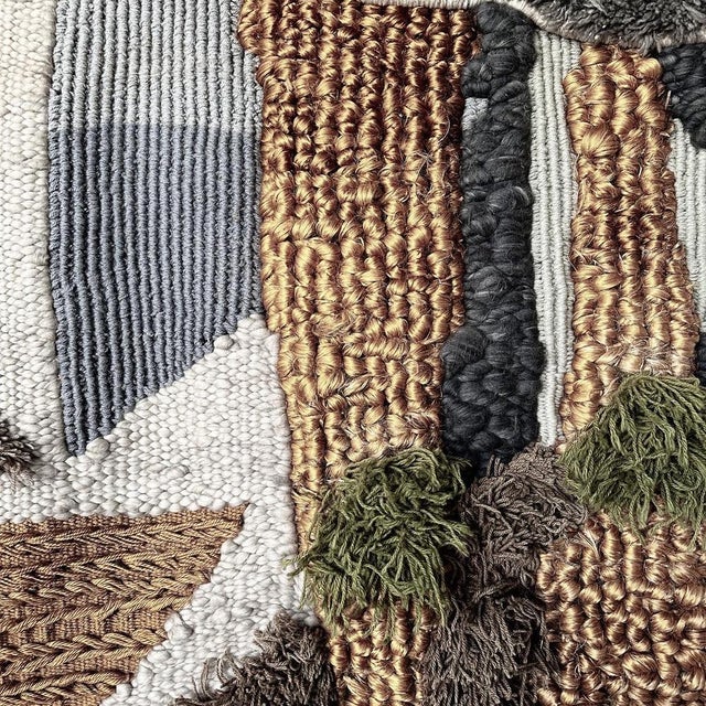 Vintage Handmade Wool Tapestry, 1970s For Sale - Image 3 of 7