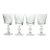 Contemporary Ajka “Csopak” Set of 4 Crystal Claret Wine Glasses - Set of 4 For Sale