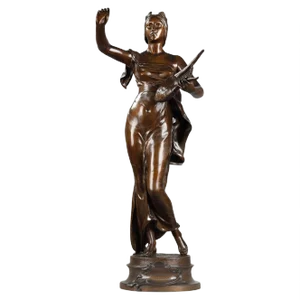 After Henri-Louis Levasseur, Muse Des Bois Figure, 19th Century, Bronze Sculpture