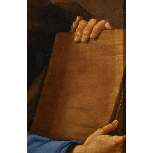 Giovanni Battista Beinaschi, Portrait of the Philosopher Democritus Beinaschi, 17th Century, Oil on Canvas, Framed For Sale - Image 10 of 13