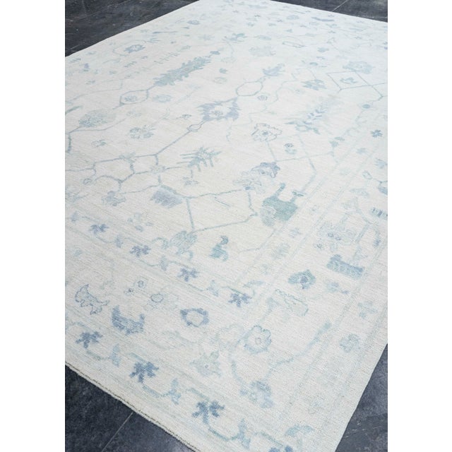 Taupe Turkish Oushak Rug 9'2" x 12'7" #20341 For Sale - Image 8 of 8