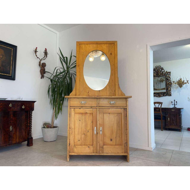 Art Nouveau Sideboard with Mirror For Sale - Image 9 of 18