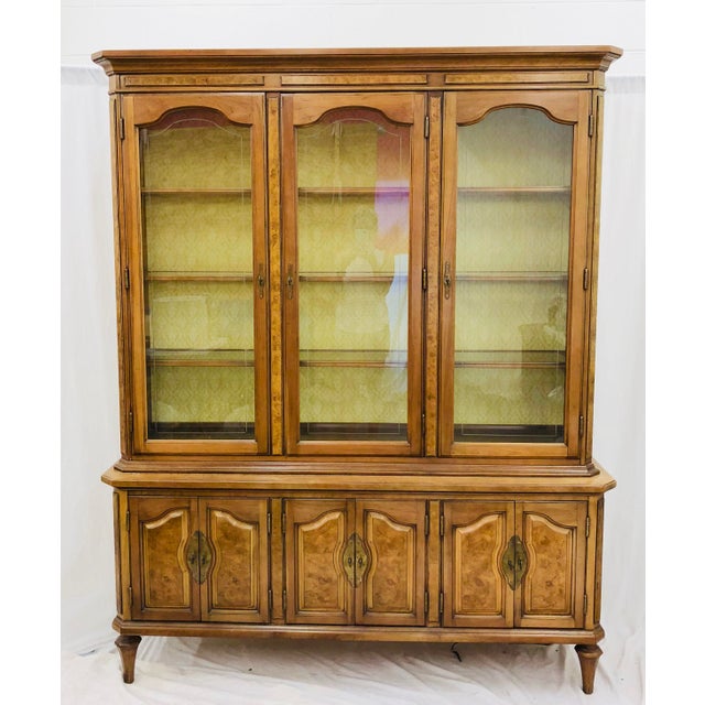 MidCentury Burl China Chairish