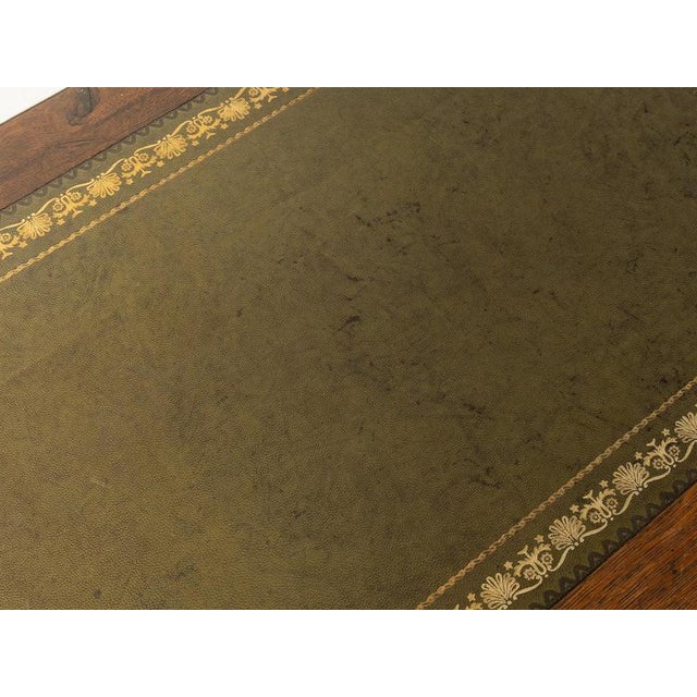 Antique Console Table with Fine Leather Writing Surface For Sale - Image 11 of 12