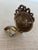 Baroque Antique Louis XVI French Cast Brass Wall Coat Hook Neoclassical Urn Ribbons For Sale - Image 3 of 8