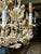 Hollywood Regency Vintage Tole Four Light Chandelier in Champagne and Gold For Sale - Image 3 of 5