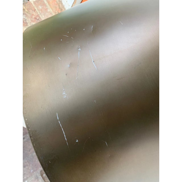 1970s Extra Large Paul Mayen Aluminum Planter in Bronze Finish For Sale - Image 10 of 12
