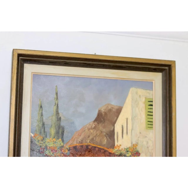 Swedish oil on canvas painting "lapri, russia" by bernt johnson --vintage & framed dimensions with frame 56 x 43cm in good...