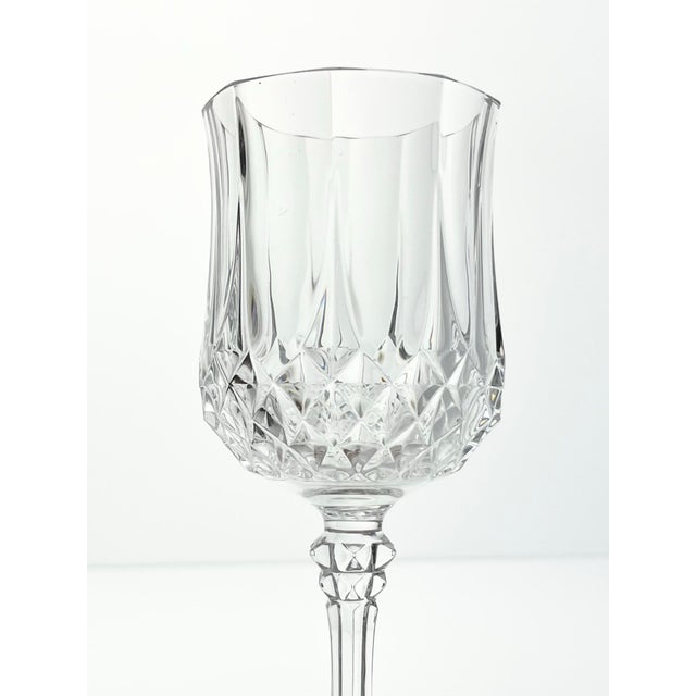 2000 - 2009 Cristal D’Arques “Longchamp” Crystal Wine Glasses - Set of 12 For Sale - Image 5 of 5