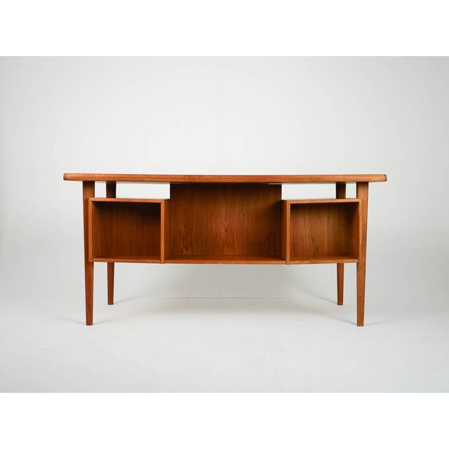 Vintage Teak Desk by Peter Løvig Nielsen, 1960s, in Very Good conditions. Designed 1960 to 1969 I have official proof of...
