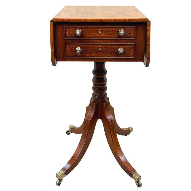 Georgian Mahogany Baby Pembroke Table, 1800 For Sale - Image 6 of 15