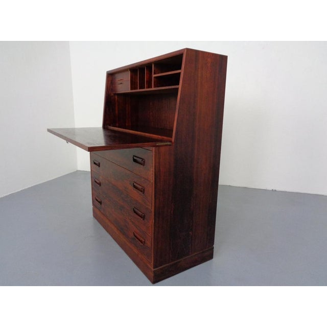1960s Danish Rosewood Secretary by Arne Wahl Iversen for Winning Mobelfabrik, 1960s For Sale - Image 5 of 18