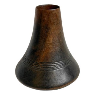 Vintage Tutsi Wood Milk Pot For Sale