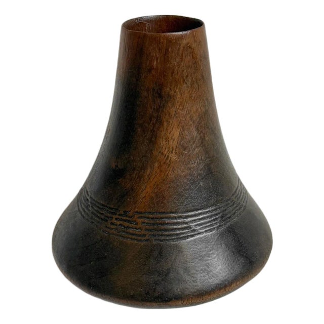 Vintage Tutsi Wood Milk Pot For Sale