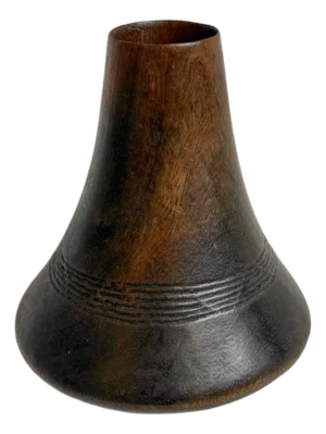 Vintage Tutsi Wood Milk Pot