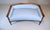 French Directoire Style Sofa, Hand Carved Cherry, Light Blue For Sale - Image 4 of 18