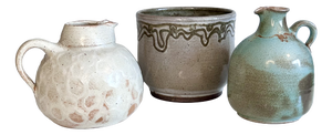 Studio Ceramics Glaze Art Vessels by Elly Kuch, Fredelsloh, Germany, 1970s, Set of 3