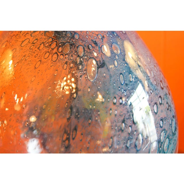 Red Pukeberg Eva Englund Art Glass Vase For Sale - Image 8 of 12