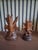 This pair of exquisite hand-carved sculpture is an authentic Black Forest (Schwarzwald) piece, crafted from fine linden...