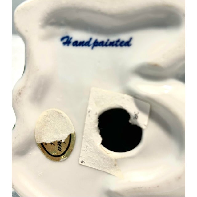 White MCM Japanese Andrea by Sadek Herend Style Fishnet Pattern Porcelain Frog For Sale - Image 8 of 8