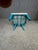 1960s Contemporary Cerulean & White High Back Indoor/Outdoor Chair For Sale - Image 4 of 8