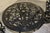 1950s Rose-Pattern Cast Iron and Aluminum Garden Bistro Set With Two Plant Stands, 5 Pieces For Sale - Image 15 of 16