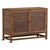 Modern tropical style Mindi wood frame two-door sideboard / nightstand with coconut leaf rattan woven doors and sides....