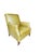 Olive Vintage Cr Laine Olive Green Leather Lounge Chair & Ottoman | George Smith Style For Sale - Image 8 of 18