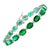 23 Carat Natural Emerald Cocktail Tennis Bracelet 14 Karat White Gold For Sale - Image 15 of 18